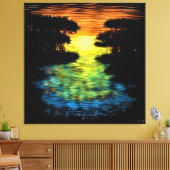 Gouden Uur Sereniteit Canvas Afdruk (Insitu (Woonkamer))