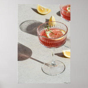 Gouden Uur Spritz: Zomer Cocktail & Zonlicht Sha Poster