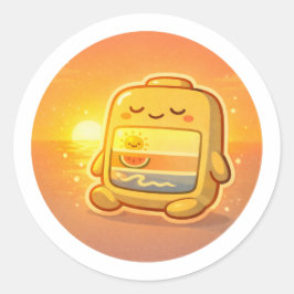 Gouden Uur Tarief Ronde Sticker
