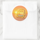 Gouden Uur Tarief Ronde Sticker (Tas)
