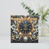 Gouden uur van nieuwe beginnings feestdagenkaart (Staand voorkant)