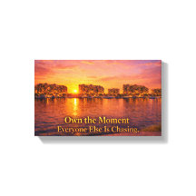 Gouden Uur Waterfront Stadsgezicht Print | Zonsond