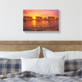 Gouden Uur Waterfront Stadsgezicht Print | Zonsond (Insitu (Slaapkamer))