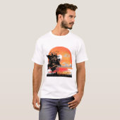 Gouden Uur Wilde Silhouet T-shirt (Voorkant volledig)
