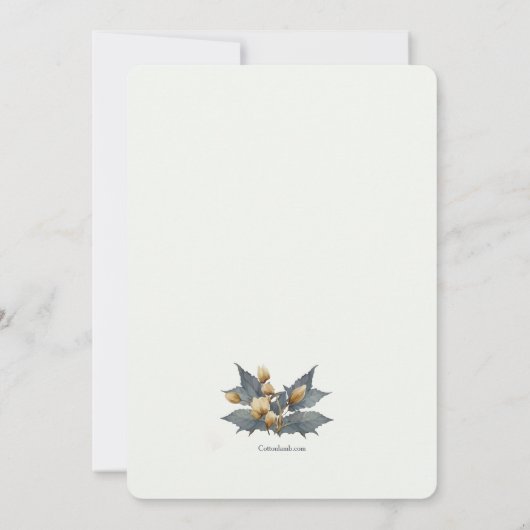 Gouden vaas uitnodiging (Achterkant)