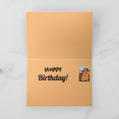 Gouden vader Birthday Golden Retriever Kute Verse Kaart (Binnen)