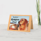 Gouden vader Birthday Golden Retriever Kute Verse Kaart (Voorkant)