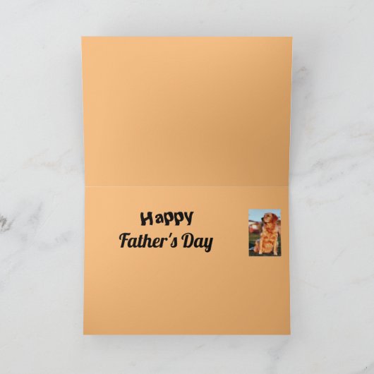 Gouden Vader Father Golden Retriever Hond Kampioen Kaart (Binnen)