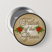 Gouden vader van de Groom Button (Voorkant /achterkant)