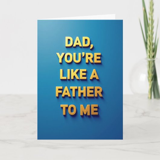 Gouden Vaderdag Creatiekaart Kaart (Voorkant)