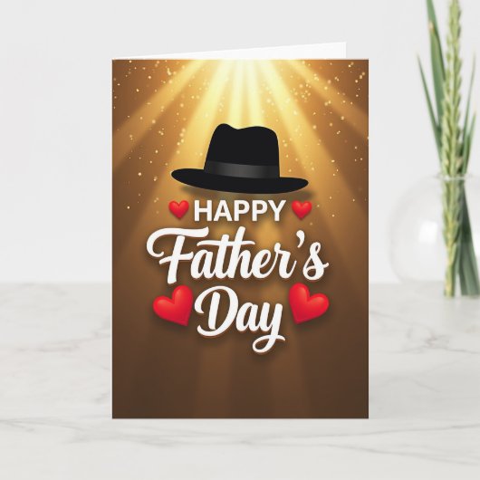 Gouden Vaderdag Gloed Kaart (Voorkant)
