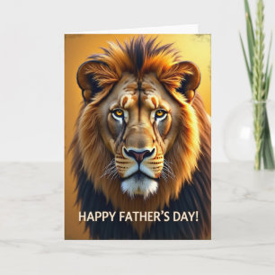 Gouden Vaderdag Leeuw Kaart