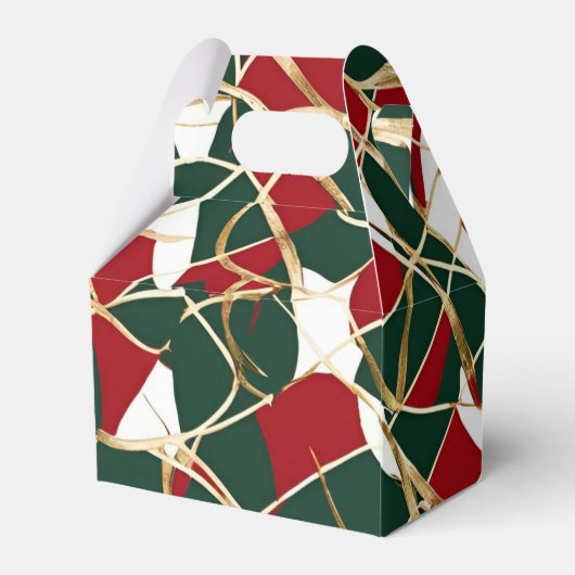 Gouden Vakantie Elegantie Kerst Favoriet Box Bedankdoosjes (Achterkant)