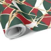 Gouden vakantie Elegantie Wrapping Papier (Rol Hoek)