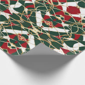 Gouden vakantie Elegantie Wrapping Papier (Hoek)