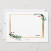 Gouden vakantie fotokaart feestdagenkaart (Achterkant)