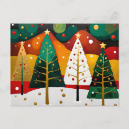 Gouden Vakantie Grove Feestdagenkaart