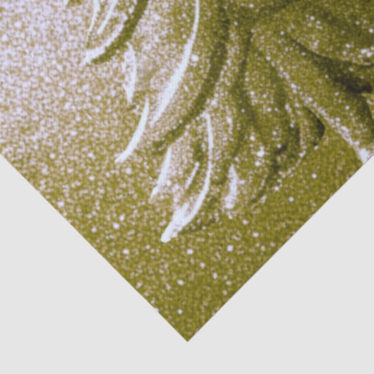 Gouden Vakantie Kerstboom Weefsel Papier (Detail)