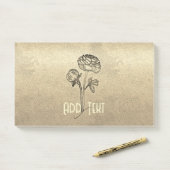 Gouden vakantie seizoen sfeer post-it® notes (Op bureau)