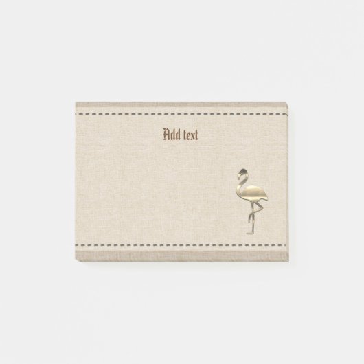 Gouden Vakantie Vibe Post-it® Notes (Voorkant)