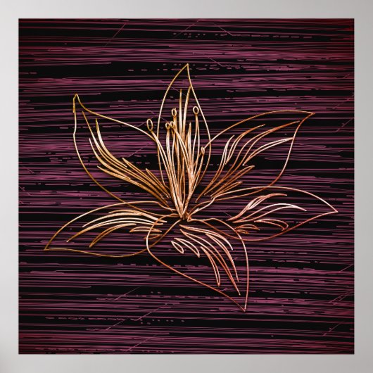 Gouden Vakantie Vibe Poster (Voorkant)