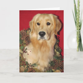 Gouden vakantie wensen feestdagen kaart