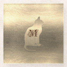 Gouden vakantieseizoen sfeer glazen onderzetter