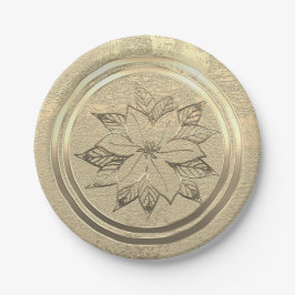 Gouden vakantieseizoen sfeer papieren bordje