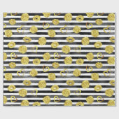 Gouden Valentijn Cadeaupapier (Vlak)