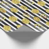 Gouden Valentijn Cadeaupapier (Hoek)