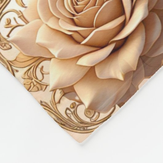 "Gouden Valentijn Droom" Fleece Deken (Hoek)