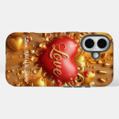 "Gouden Valentijnsglans" Case-Mate iPhone Case (Achterkant (horizontaal))