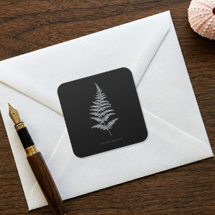 Gouden Varenschede, Gymnogramma Chrysophylla Vierkante Sticker