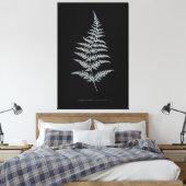 Gouden Varentak, Gymnogramma Chrysophylla Canvas Afdruk (Insitu (Slaapkamer))
