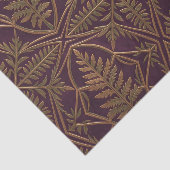 Gouden Varentje Sierlijk Geometrisch Paars Tissuepapier (Detail)