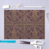 Gouden Varentje Sierlijk Geometrisch Paars Tissuepapier (Craft)