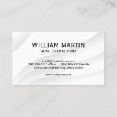 Gouden Vastgoed Dak Metallic Logo Visitekaartje (Achterkant)