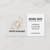 Gouden Vastgoed Logo Visitekaartje (Voorkant)