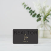 Gouden Vastgoedmakelaar Visitekaartjes Met QR Code (Staand voorkant)