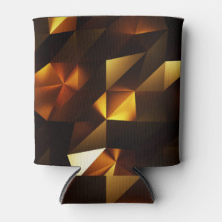 Gouden Veelhoek: 3D Abstract het teruggeven Blikjeskoeler