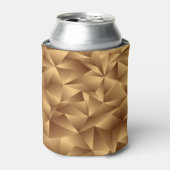 Gouden veelhoeken, 3D-effect, . Blikjeskoeler (Blikje Voorkant)