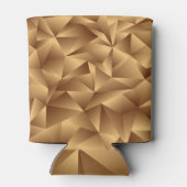 Gouden veelhoeken, 3D-effect, . Blikjeskoeler (Achterkant)