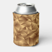 Gouden veelhoeken, 3D-effect, . Blikjeskoeler (Blikje Achterkant)