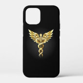 Gouden veelhoekig symbool Caduceus Case-Mate iPhone Case (Achterkant)