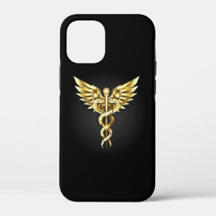 Gouden veelhoekig symbool Caduceus Case-Mate iPhone Case