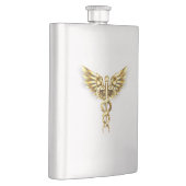 Gouden veelhoekig symbool Caduceus Flacon (Rechts)