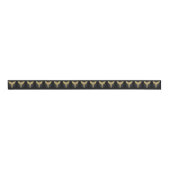 Gouden veelhoekig symbool Caduceus Grosgrain Lint (Voorkant)
