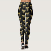 Gouden veelhoekig symbool Caduceus Leggings (Achterkant)