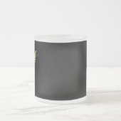 Gouden veelhoekig symbool Caduceus Matglas Koffiemok (Center)