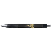 Gouden veelhoekig symbool Caduceus Pen (Voorkant)